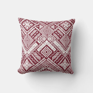 Coussin Motif transparent Aztec