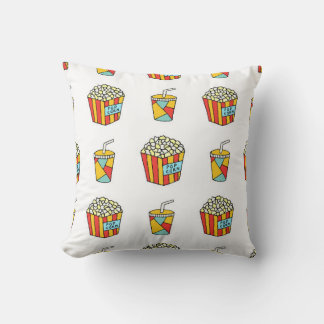 Coussin Motif transparent et lumineux avec nourriture pour