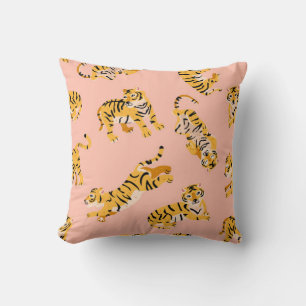 Coussin Motif transparent pour les tigres mignons