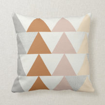 Motif triangle en rose gris neutre