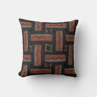 Coussin Motif tribal à rayures tissées