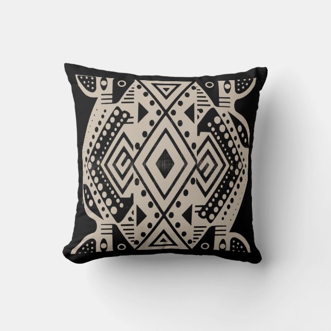 Coussin Motif tribal africain (Recto)