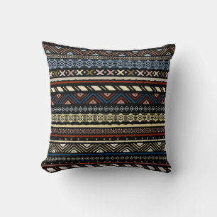 Coussin Motif tribal homogène ethnique