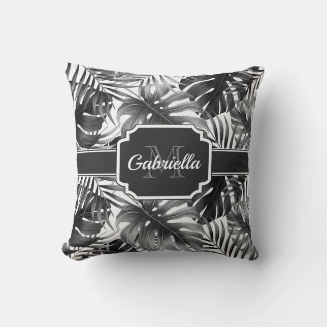 Coussin Motif tropical (Recto)