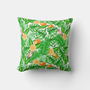 Coussin Motif tropical, colibris II