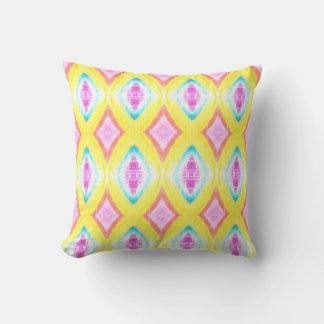 Coussin Motif Tropical Pastel Diamond