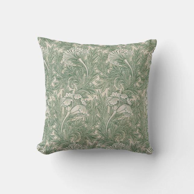 Coussin Motif Tulip (par William Morris) (Recto)