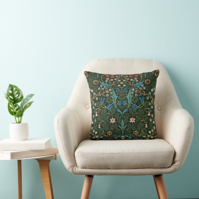Coussin Motif tulipe de William Morris (1834-1896). (Chaise)