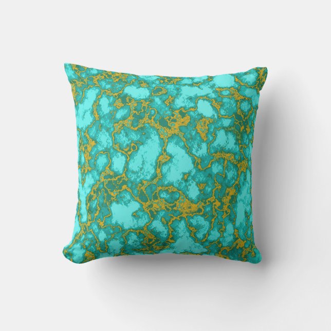 Coussin Motif turquoise (Recto)