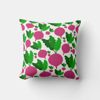 Coussin Motif végétal Radish
