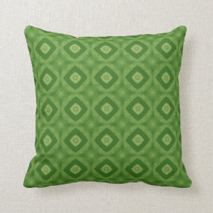Coussin Motif vert D023 de diamant de Kelly double