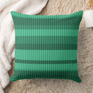 Coussin Motif vertical rayé dans les tons verts