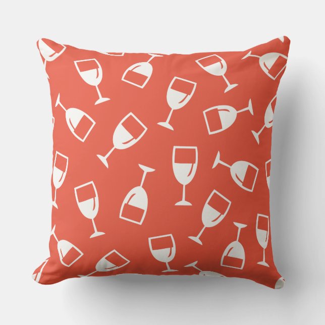 COUSSIN MOTIF VIN VERRE (Recto)