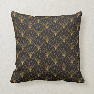 Coussin Motif vintage Art Déco sans couture. Décor géométr