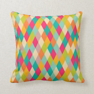 Coussin Motif vintage de harlequin