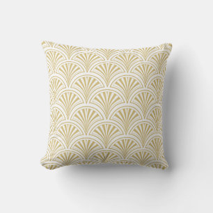 Coussin Motif Vintage Deco Fans