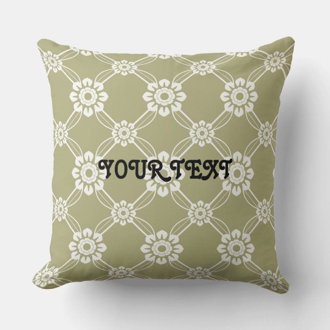 Coussin Motif Vintage élégant (Recto)