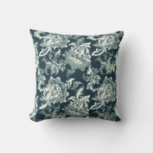 Coussin motif vintage ethnique fleuri sans couture. folklo