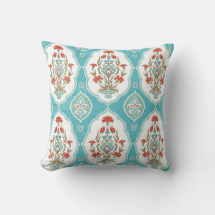 Coussin motif vintage fleuri sans couture à l'orientale