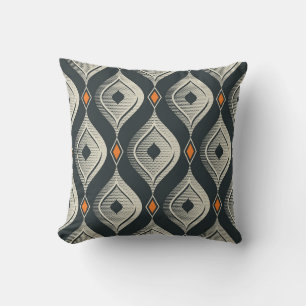Coussin motif vintage transparent