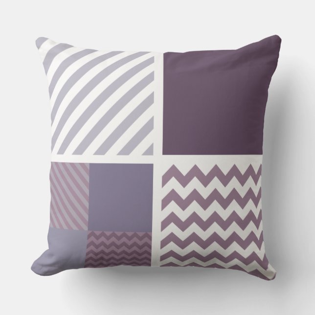 Coussin Motif Violet (Recto)