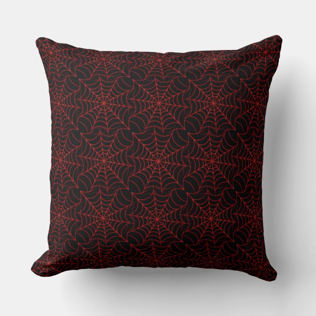 Coussin Motif Web Black & Orange Spider Jeu d'oreiller (Recto)