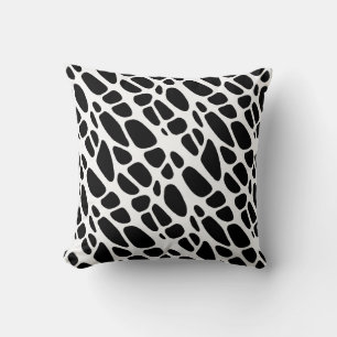 Coussin Motif Web gothique noir et blanc