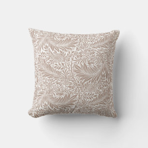 Coussin Motif William Morris Beige Larkspur