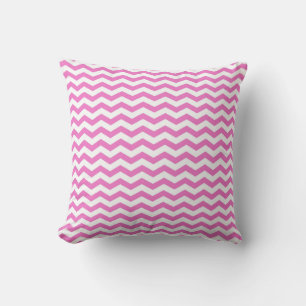 Coussin Motif Zag rose