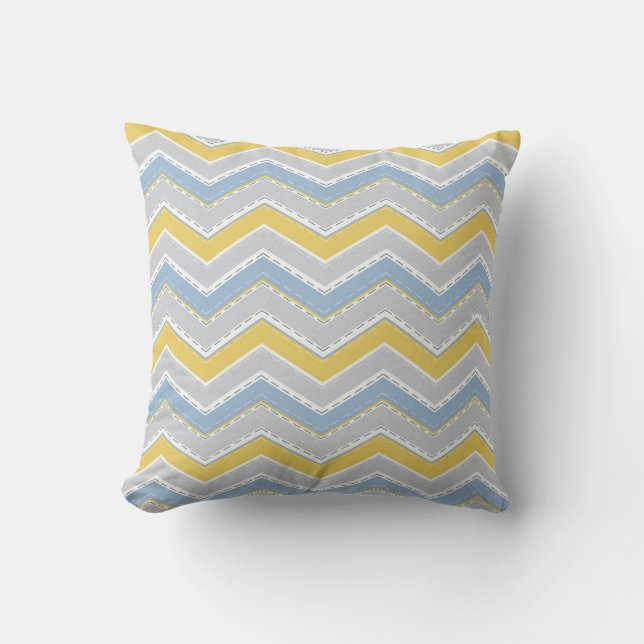 Coussin Motif Zigzag (Recto)