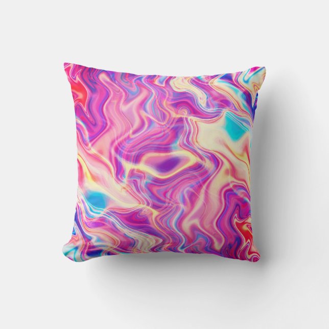 Coussin Motifs Abstraits colorés (Recto)