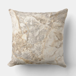 Coussin Motifs abstraits en argile naturelle Couleurs neut