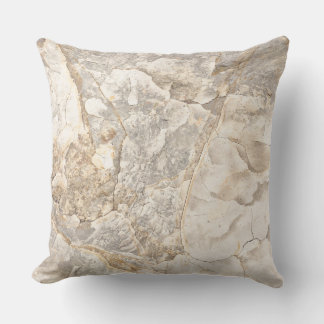 Coussin Motifs abstraits en argile naturelle Couleurs neut