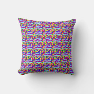 Coussin Motifs d'art de style africain lumineux