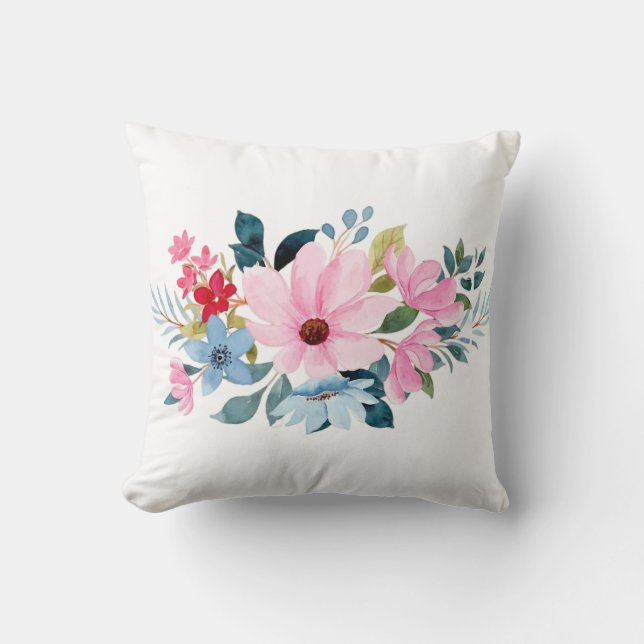 Coussin Motifs de fleurs (Recto)
