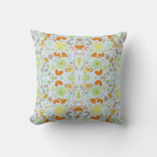 Coussin Motifs de fleurs sans couture colorés mignons