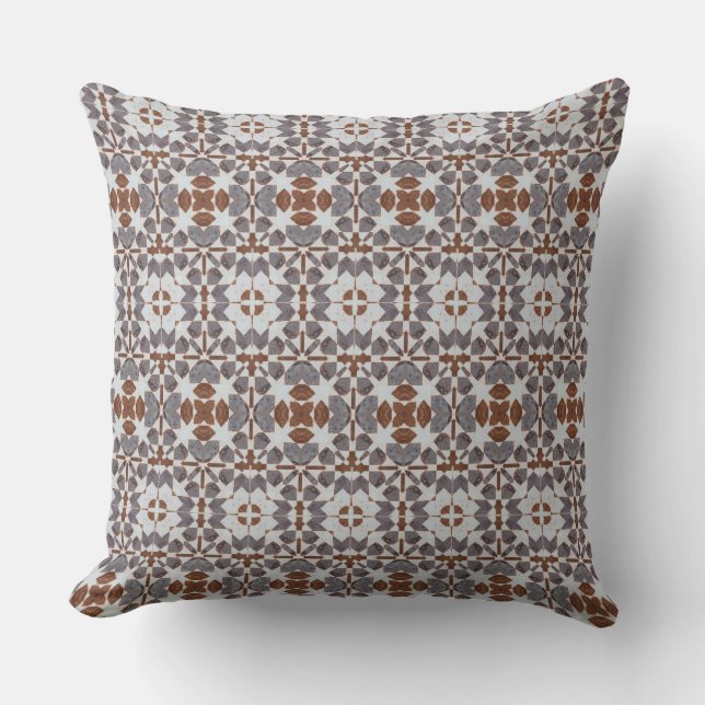Coussin Motifs décoratifs géométriques marocains classique (Recto)