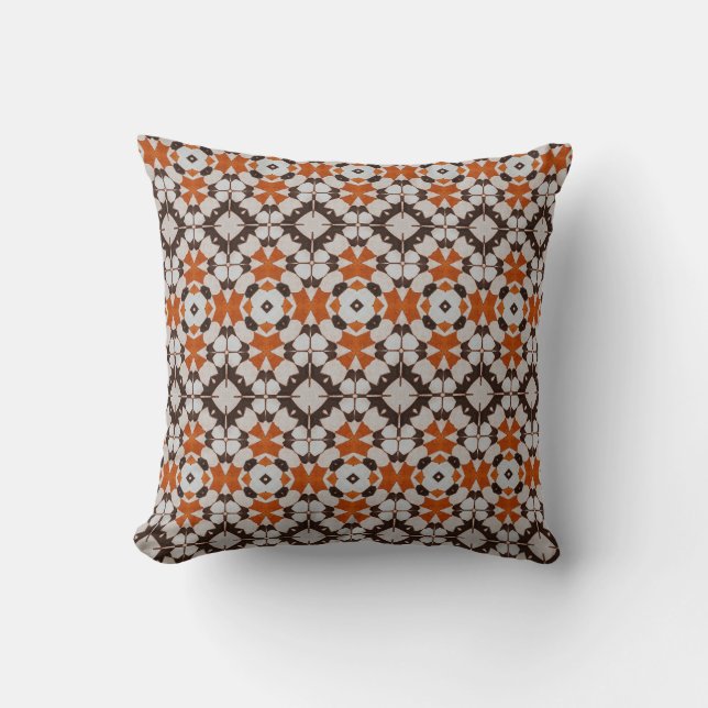 Coussin Motifs décoratifs géométriques marocains classique (Recto)