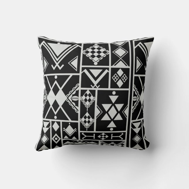 Coussin Motifs des poteries kabyle amazigh  (Verso)