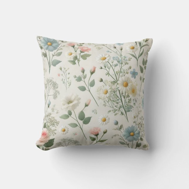 Coussin Motifs floraux (Recto)