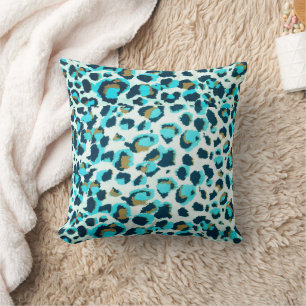 Coussin Motifs funky de léopard Animaux Art de zoo Art ani