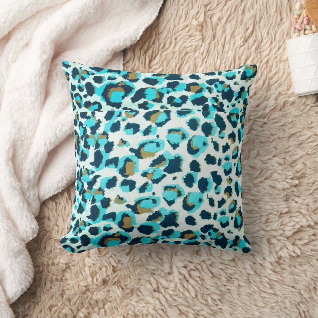 Coussin Motifs funky de léopard Animaux Art de zoo Art ani (Couverture)