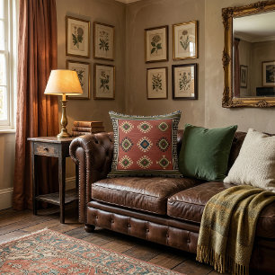 Coussin Motifs géométriques de motif oriental unique rétro