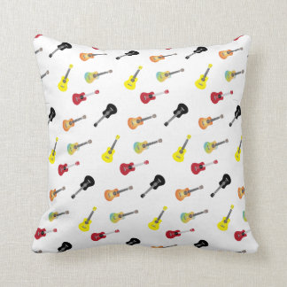 Coussin Motifs mignons d'ukulélé de musique
