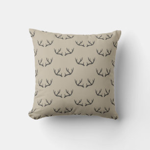 Coussin Motifs modernes de colliers noirs et taupe