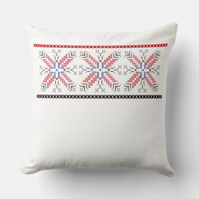 Coussin Motifs roumains traditionnels Roumanie 1 d'art (Recto)