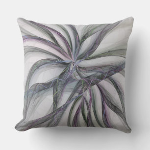 Coussin Motions Filigree Moderne Abstrait pivotant Fractal