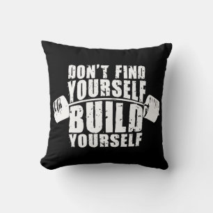 Coussin Motivation de l'entraînement - Construisez-vous - 