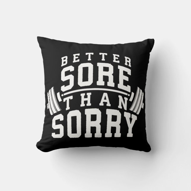 Coussin Motivation De L'Entraînement - Mieux Plutôt Que Dé (Recto)