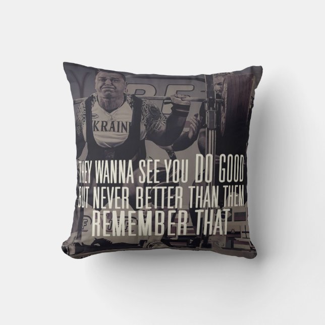 Coussin Motivation du squat (Recto)